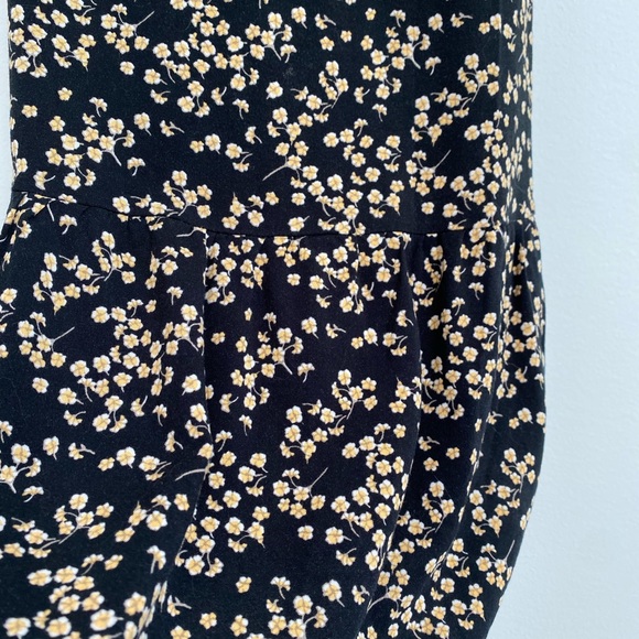 Black Sundress with Yellow Florals - Picture 4 of 5